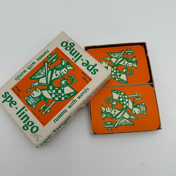 Vintage Card Game Spe-Lingo Rummy with Words Spelingo 1964 A F Blake - Picture 4 of 9